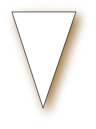 Étiquette « Triangles » - Noir ou Blanc - pique plastique