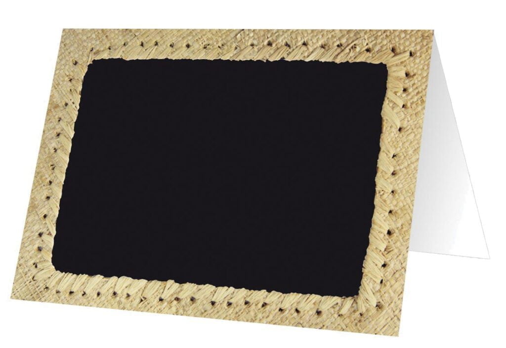 Chevalets de comptoir « Raphia »