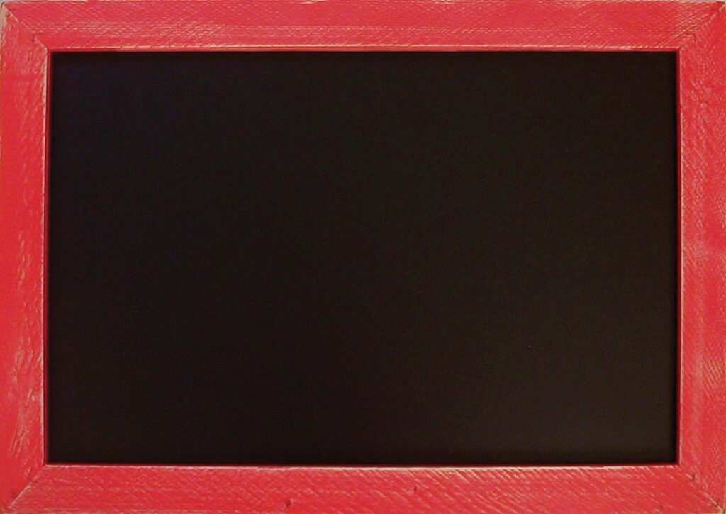 Tableau Noir « Carnaval » Cadre césuré - Couleur au choix