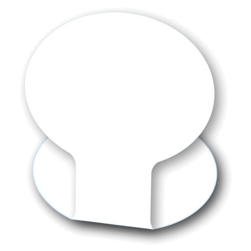 Étiquette pied plié à chaud « Ovaline »