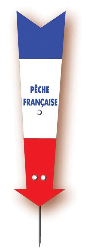 Flèche signalétique « Pêche française »