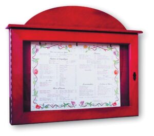 Porte-menu caisson lumineux 3 pages « ZEPHIR »