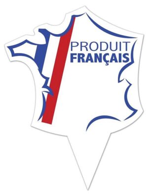 Drapeau avec pique plastique intégrée « Produit Français  »
