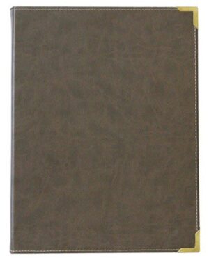 Protège-menu 24×31.5cm Grande Carte marron