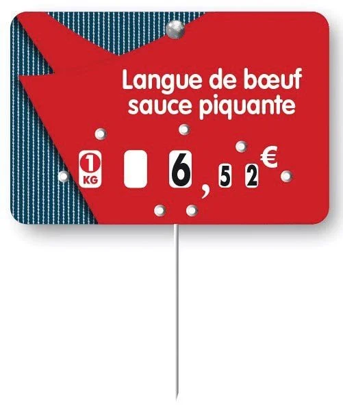 Étiquette « FREDO » Boucherie Charcuterie