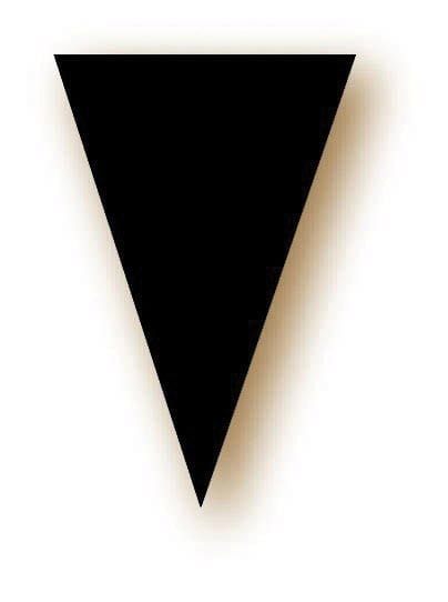 Étiquette « Triangles » - Noir ou Blanc - pique plastique