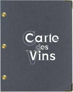 Protège menu / Carte des vins aspect papier Kraft « Ambiance »