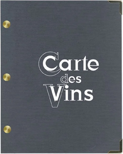 Protège menu / Carte des vins aspect papier Kraft « Ambiance