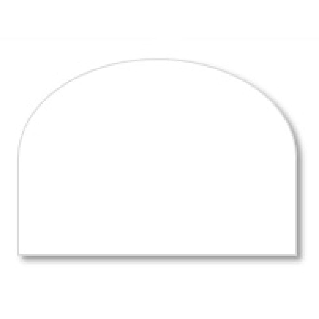 Raclette vierge 1/2 ronde - Noire ou Blanche