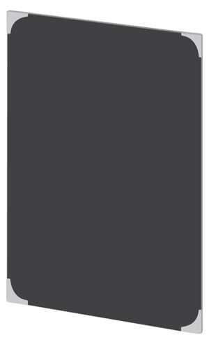 Ardoise murale 4 coins métal « Zen »