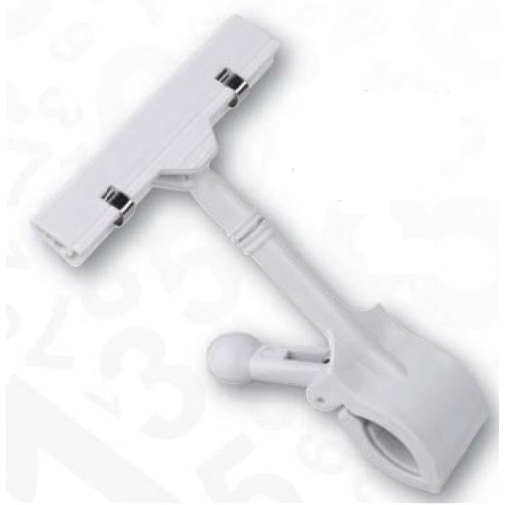 Pince porte-étiquette articulée, plusieurs coloris