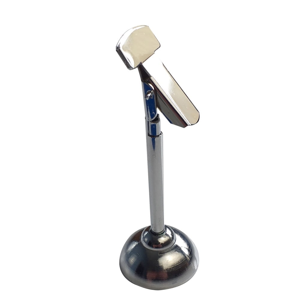 Pied tube chromé avec ou sans pince