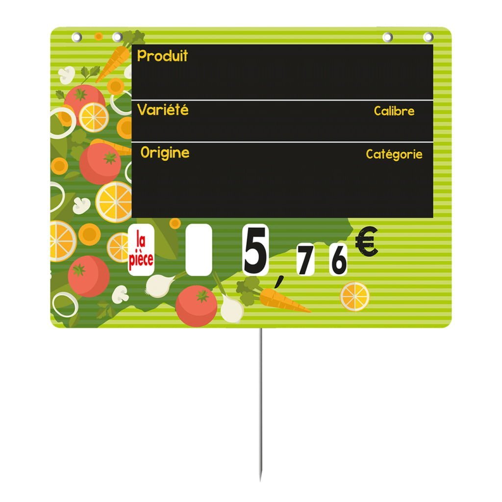 Etiquettes fruits et légumes VOCC «Farandole»