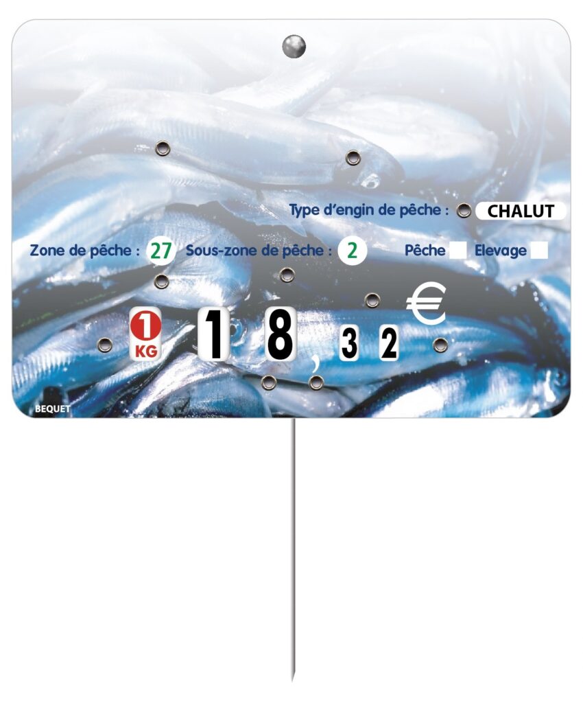 Étiquette Poissonnerie « Saveur »