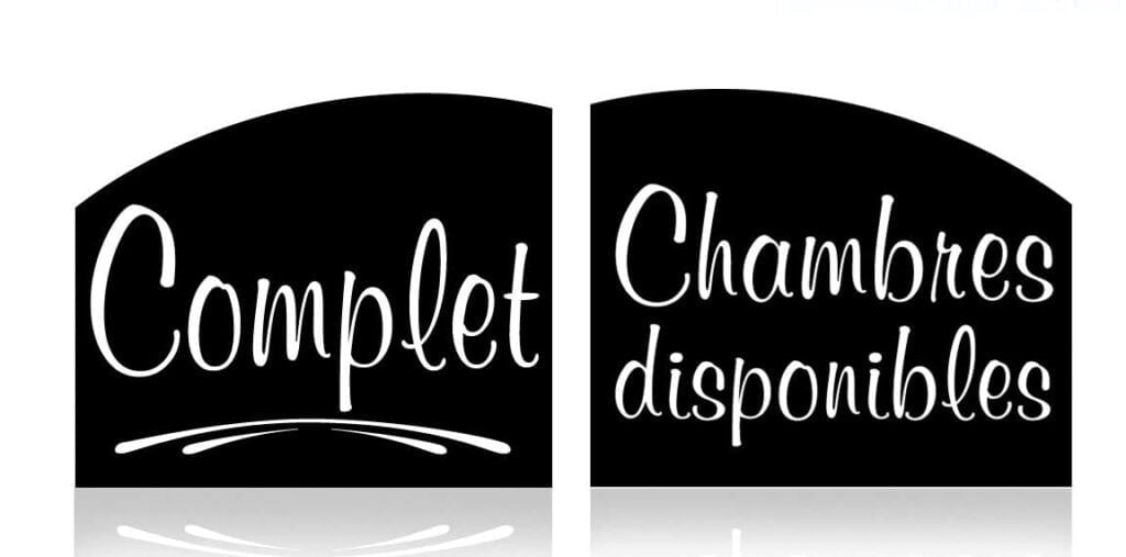 Panneau R°V° « Snacky » - Complet / Chambres disponibles