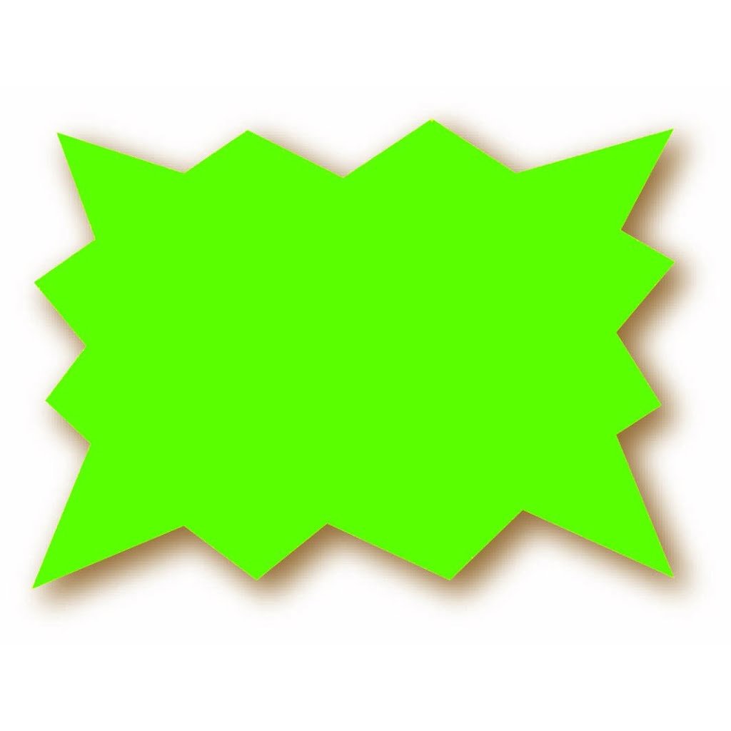 Étiquettes forme éclatée « Fluo » - Nombreuses déclinaisons