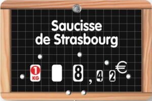 Étiquette à roulettes « Écolière »…