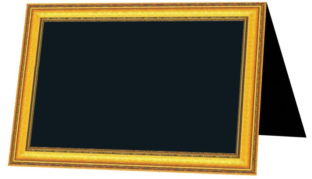 Chevalet neutre « Ornement » Cadre doré