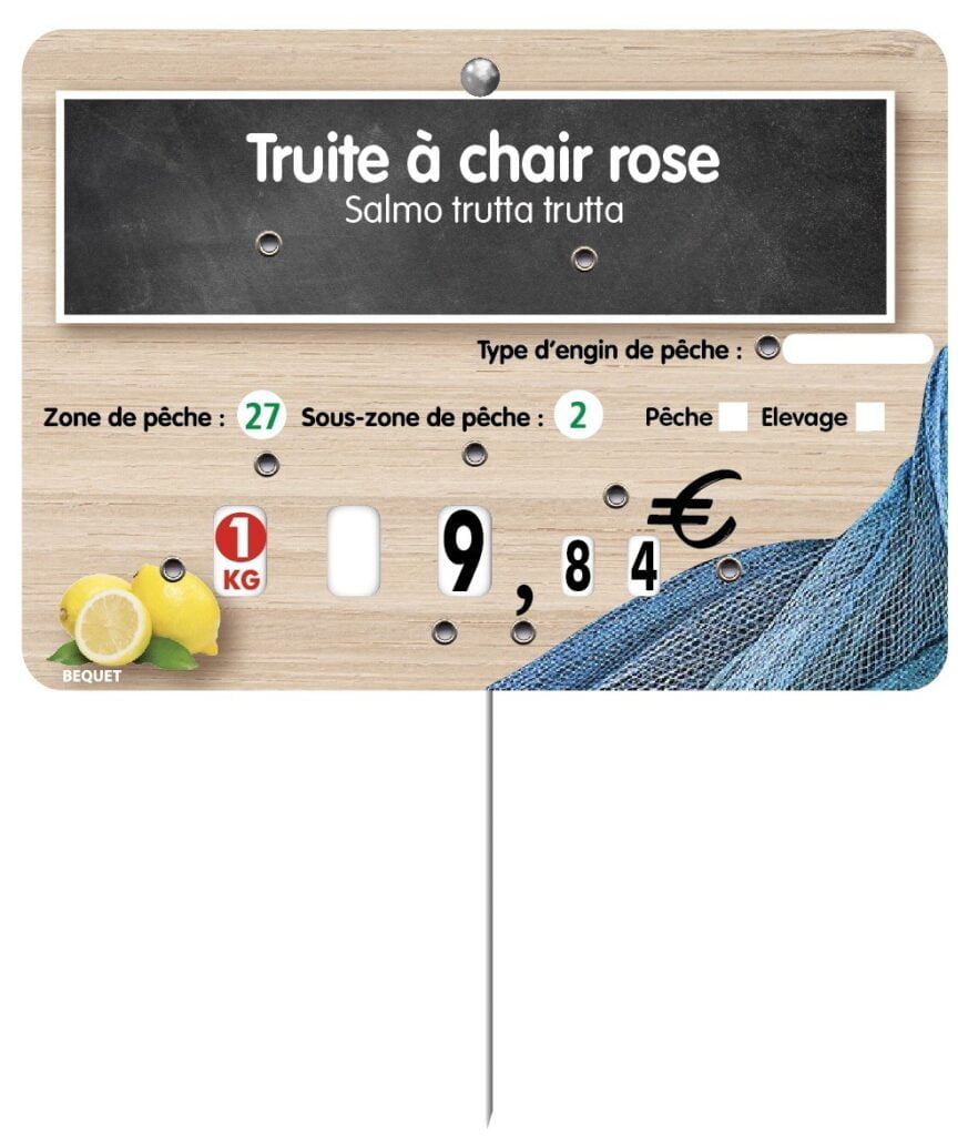 Étiquette Poissonnerie « Océane »