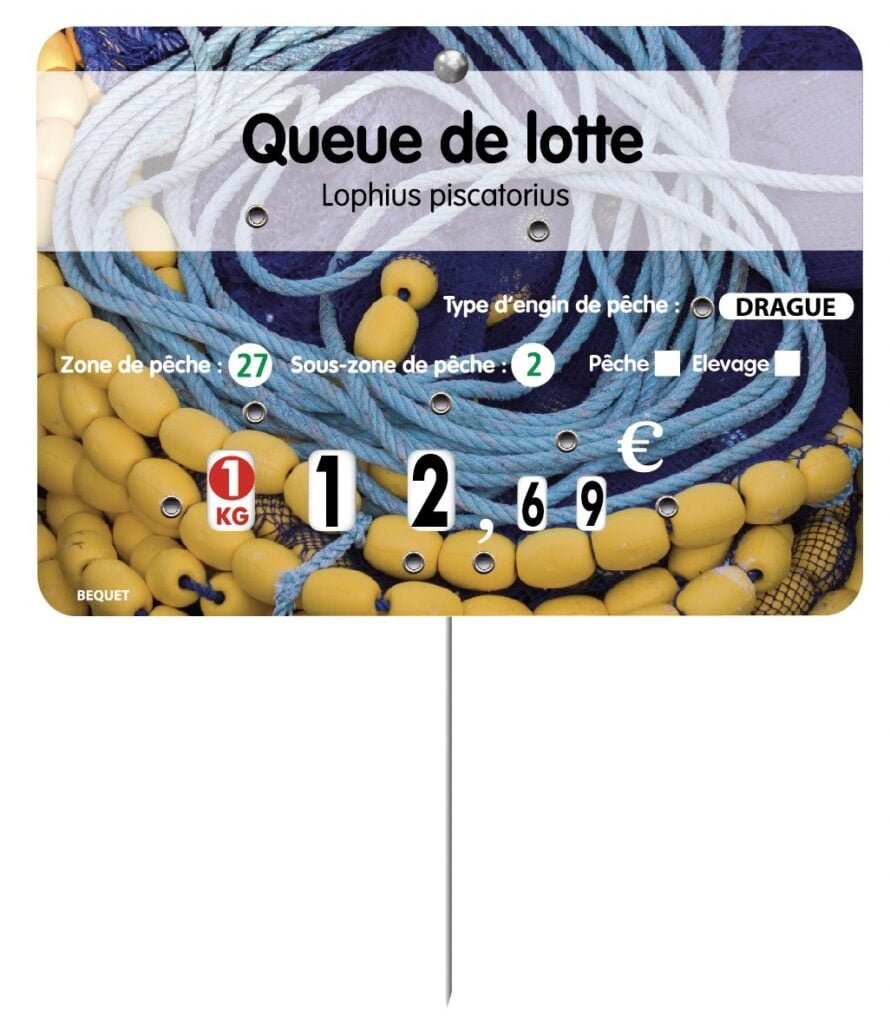 Étiquette Poissonnerie « Cordage »