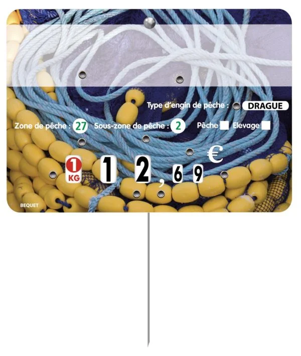 Étiquette Poissonnerie « Cordage »