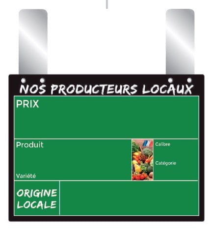 Étiquette primeur « Producteur locaux VOCC »