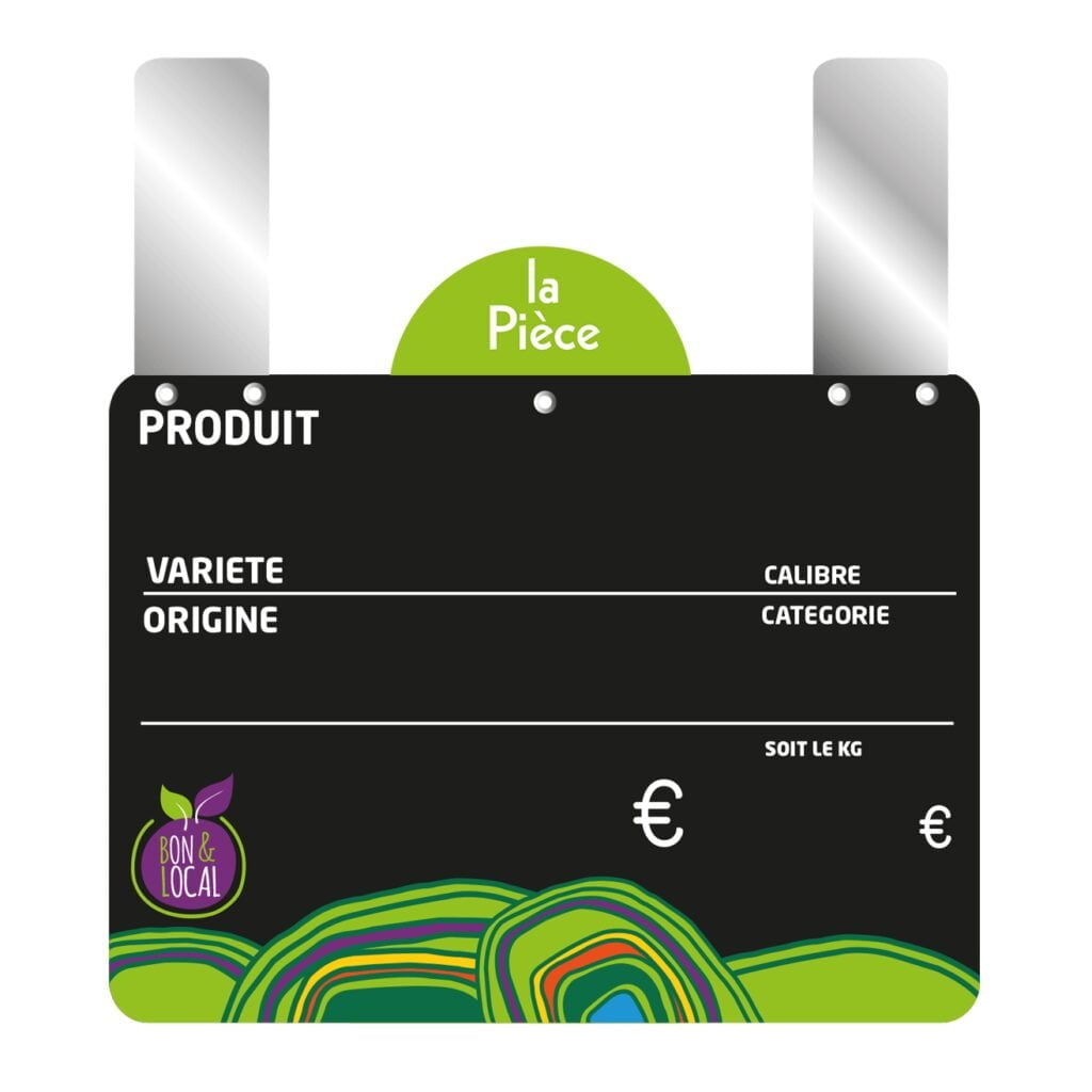 Etiquettes fruits et légumes VOCC «Bon et local»
