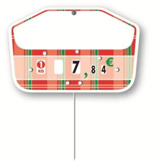 Paquet de 10 Etiquettes 8x12cm Pays neutre. roulettes et pique inox