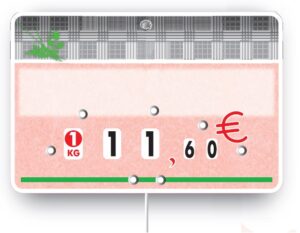 Paquet de 10 Etiquettes 7×10.5cm Tendance neutre. à roulettes..pique inox