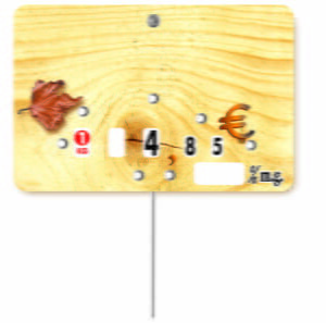 Paquet de 10 Etiquettes 7×10.5cm Planchette à rou…