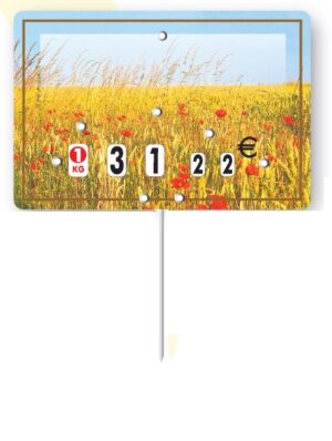 Paquet de 10 Etiquettes  6x8cm Champ de blé neutre. ro…