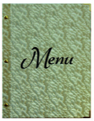 Protège-menu 24×31.5cm Prestige doré