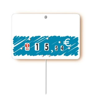 Paquet de 10 Etiquettes 12×8 cm Prima bleu neutre.…