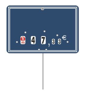 Paquet de 10 Etiquettes 12x8cm Ardoisine bleue neutre, …