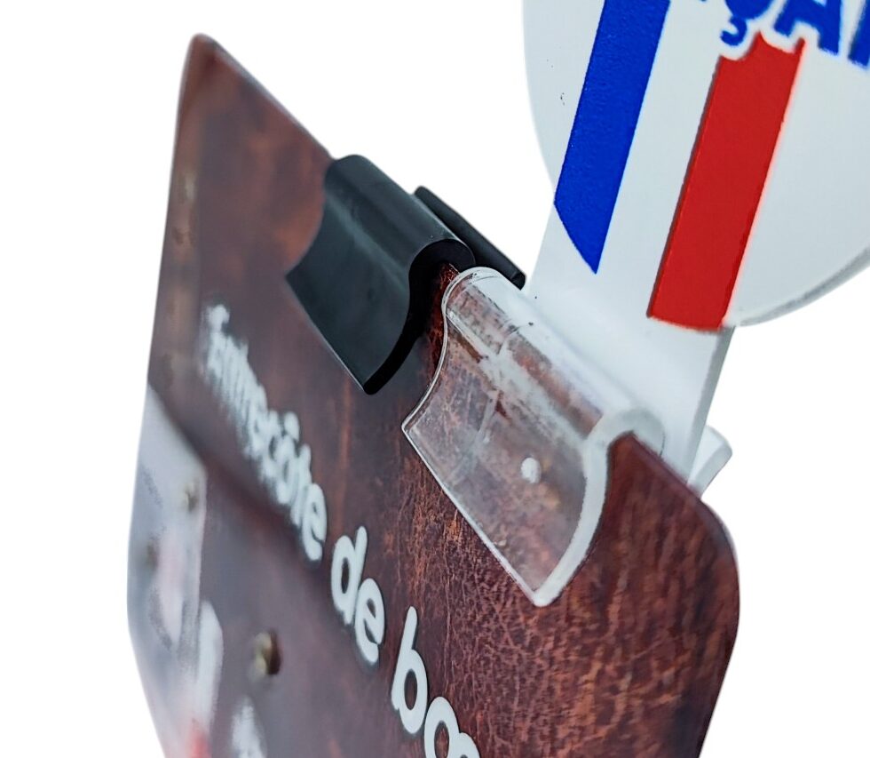 Pince S transparente ou noire