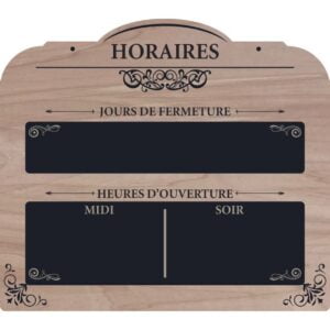 Plaque horaires 2 « Authentik »